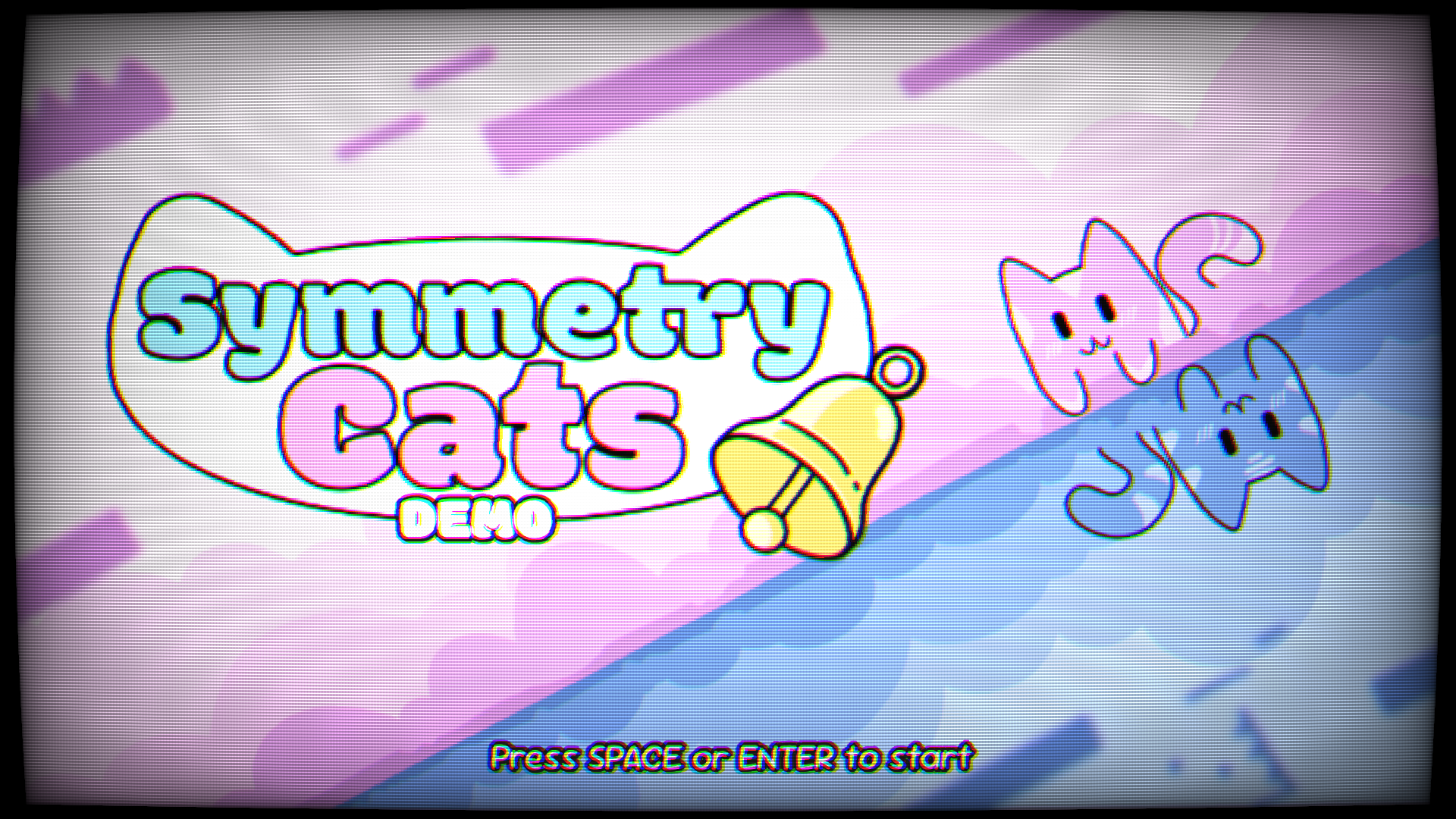 SymmetryCats Game Title Screen